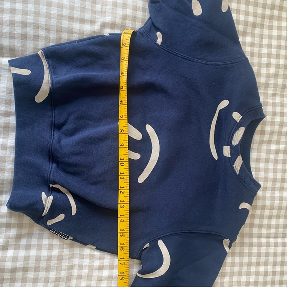 Molo Cream and Blue Sweatshirt with Crescent Patterns - Picture 3 of 5